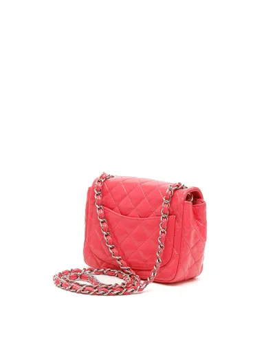 Chanel Classic Mini Rectangular Single Flap Bag In Pink