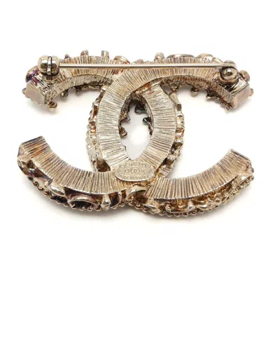 Chanel Coco Mark Brooch In Black