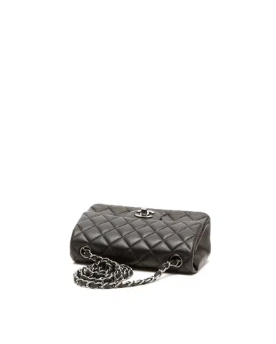 Chanel Classic Mini Rectangular Single Flap Bag In Black