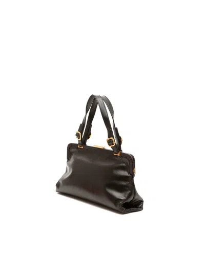 Prada Leather Bag In Black