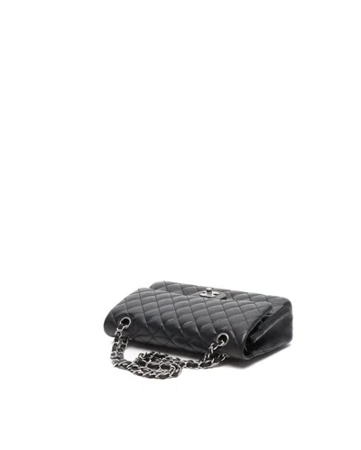Chanel Classic Medium Double Flap Bag In Black