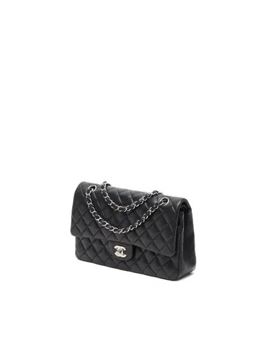 Chanel Classic Medium Double Flap Bag In Black