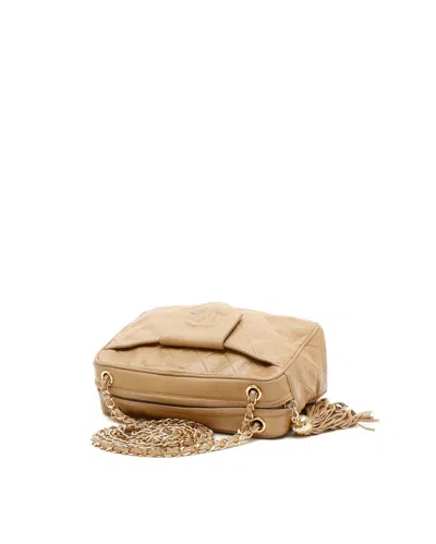 Chanel Cc Camera Bag In Beige