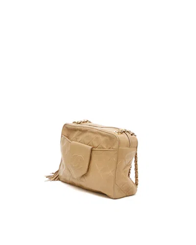 Chanel Cc Camera Bag In Beige