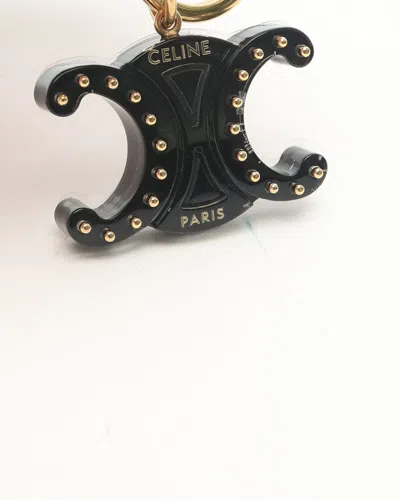 Celine Céline Triomphe Charm In Black