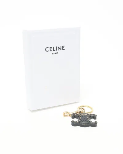 Celine Céline Triomphe Charm In Black
