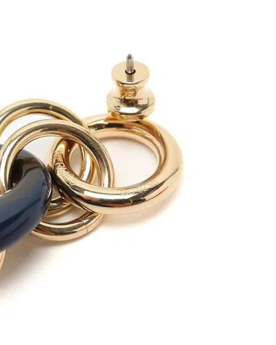 Hermes Hermès Eurydice Pm Earrings In Navy