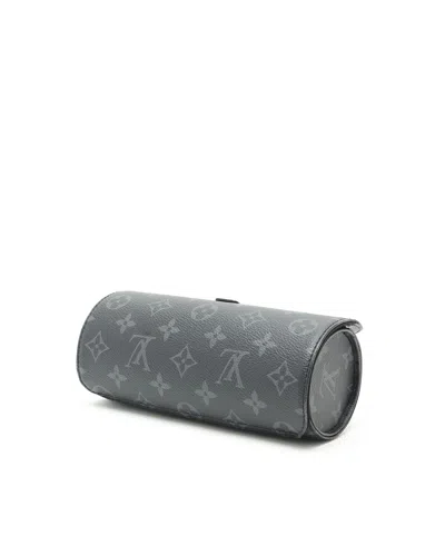 Louis Vuitton Monogram Eclipse 3 Watch Case In Black