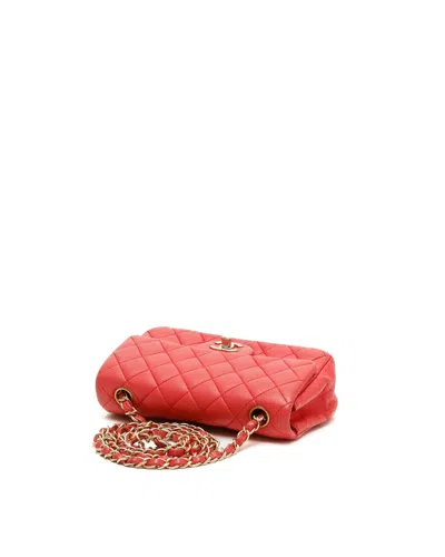 Chanel Classic Mini Rectangular Single Flap Bag In Red