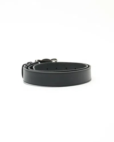 Celine Céline Triomphe Belt, Size 85 In Black