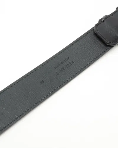 Celine Céline Triomphe Belt, Size 85 In Black