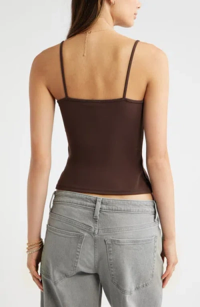 Bp. Core Stretch Camisole In Brown