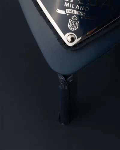 Prada Rubber Thong Sandals In Blue