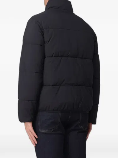 Dickies 로고 패치 퀼팅 재킷 In Black