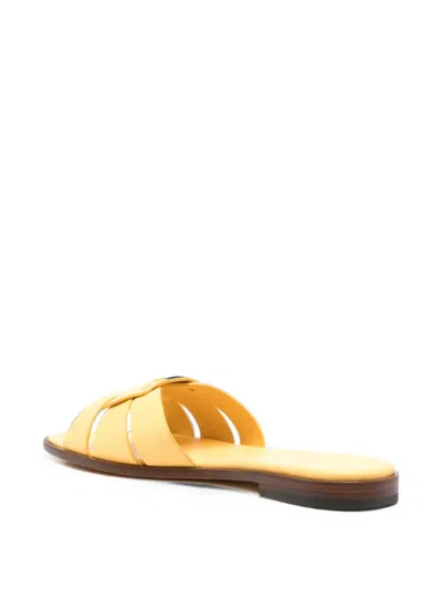Doucal's Interwoven Leather Sandals In Multi