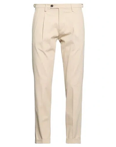 Michael Coal Man Pants Ivory Size 35 Virgin Wool In Neutral