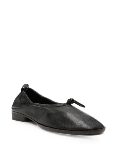 Hereu Puntera R Mid Bow-detail Flat Pumps In Black