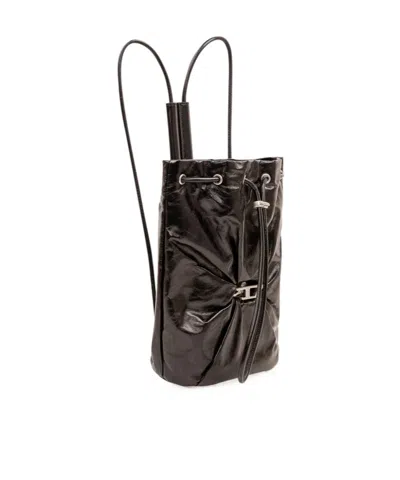 Diesel Scrunch-d Drawstring Backpack In Brown