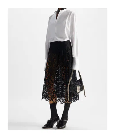 Fendi Gonna Lace Macrame In Black