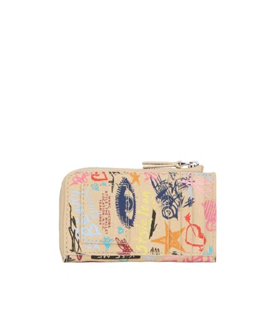 Marc Jacobs Graphic Zip-around Wallet In Multi