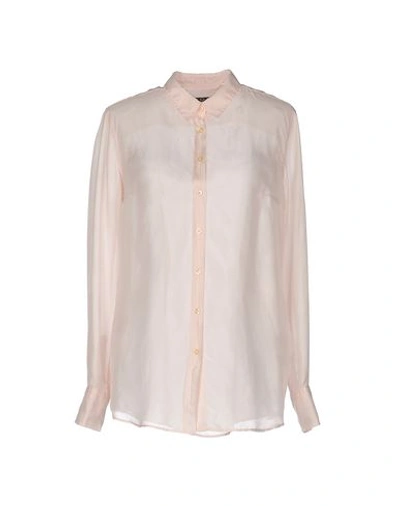 Fred Perry Silk Shirts & Blouses In Light Pink