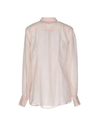 Shop Fred Perry Silk Shirts & Blouses In Light Pink