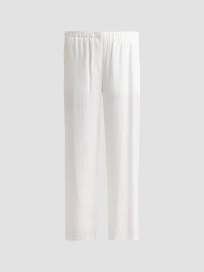 Theory Flowy Pull On Pants In White