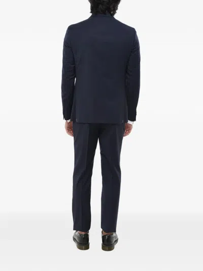 Corneliani Single-breasted Suit In Blue