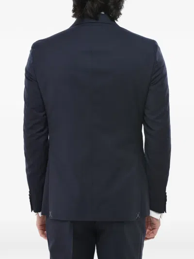 Corneliani Single-breasted Suit In Blue