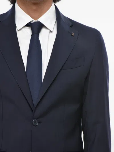 Corneliani Single-breasted Suit In Blue