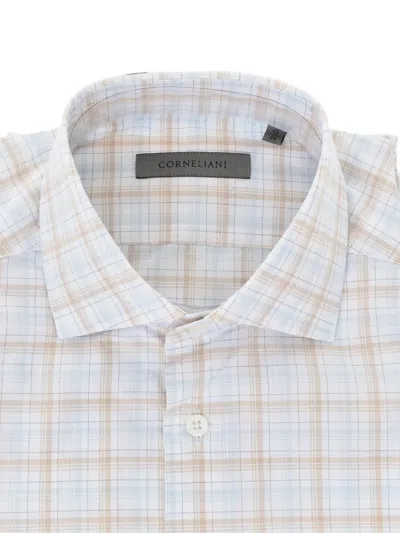 Corneliani Check-pattern Shirt In White