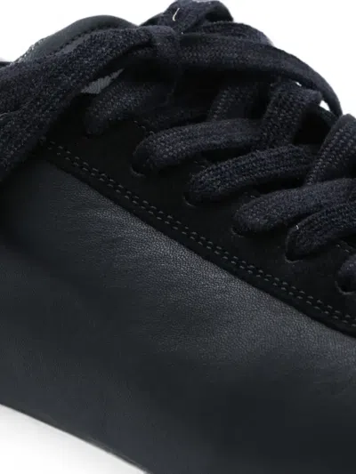 Uma Wang Suede-panelled Lace-up Sneakers In Transparent