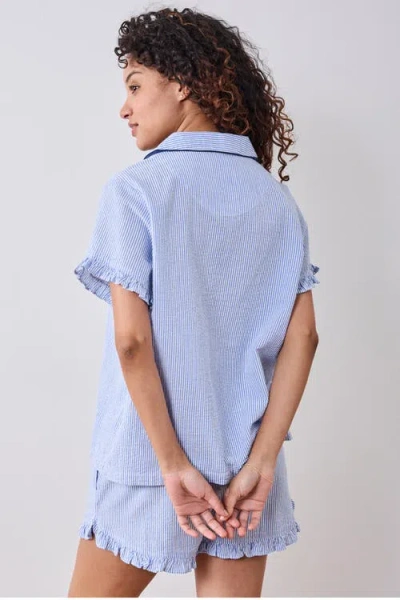 Printfresh Seersucker Ruffle Short Set In Multi