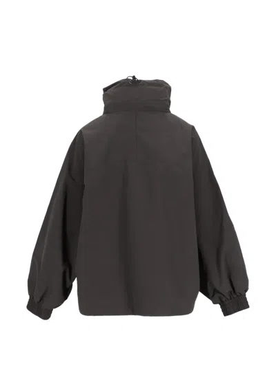 Weekend Max Mara Drawstring High-neck Jacket In Gray