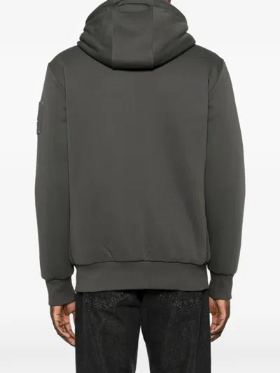 Moose Knuckles 로고 패치 스웨트셔츠 In Gray