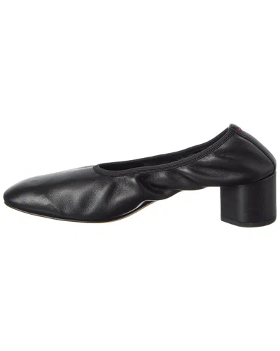 Aeyde Black Nappa Leather High Heels In Black