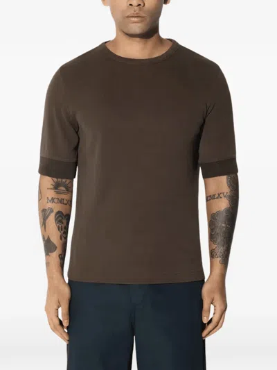 Cdlp T-shirt Aus Geripptem Strick In Brown