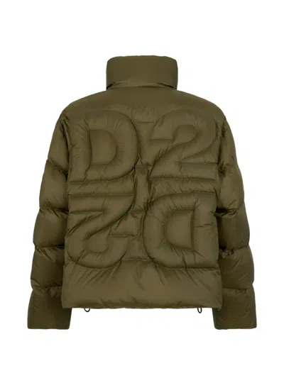 Dsquared2 D2 Upside Down Jacket In Green