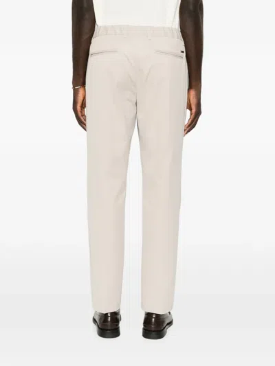 Herno Drawstring Pleated Trousers In Nude