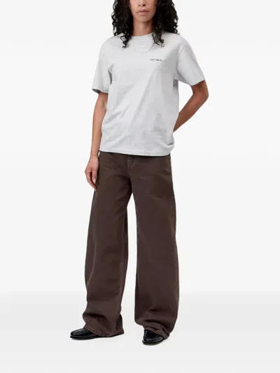 Carhartt Ss Link Scrip T-shirt In White