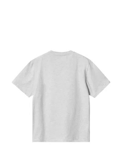 Carhartt Ss Link Scrip T-shirt In White