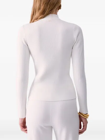 Liu •jo Sweater With Strings In White