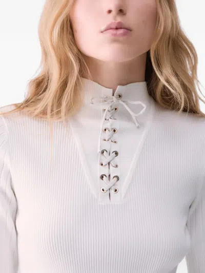 Liu •jo Sweater With Strings In White