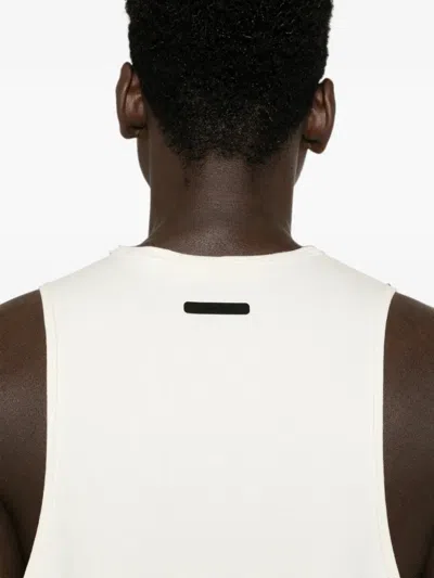 Essentials Essential Ribbed Tank Top In White