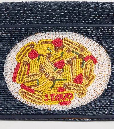 Staud Tommy Small Beaded Shoulder Bag In Multi