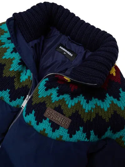 Dsquared2 집업 패딩 재킷 In Blue