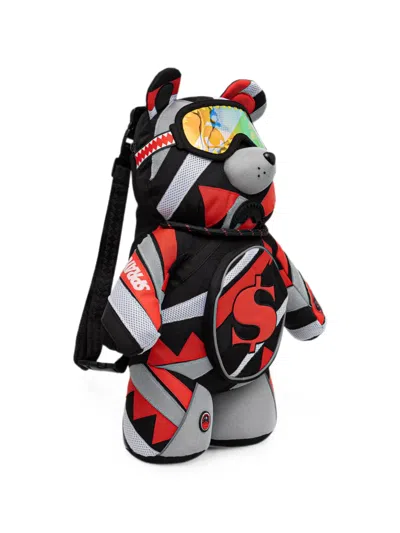 Sprayground Bear-shaped Graphic-print Backpack In Multi