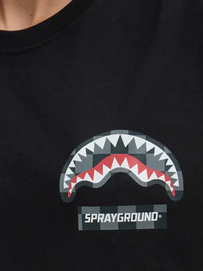 Sprayground Logo-print T-shirt In Black