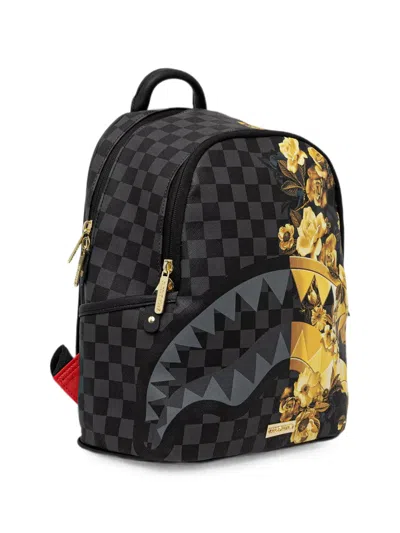 Sprayground Check-print Backpack In Black