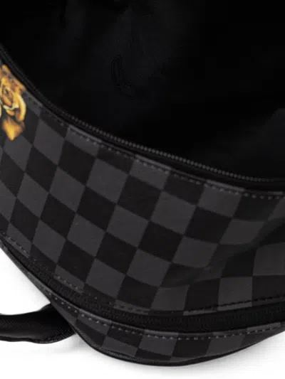 Sprayground Check-print Backpack In Black